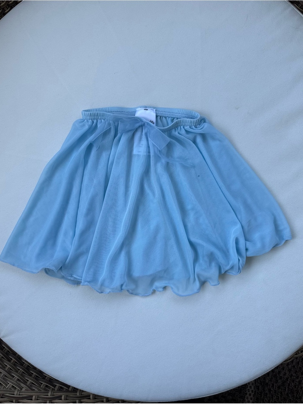 Girls- Capezio Light Blue Chiffon Dance Skirt- Small